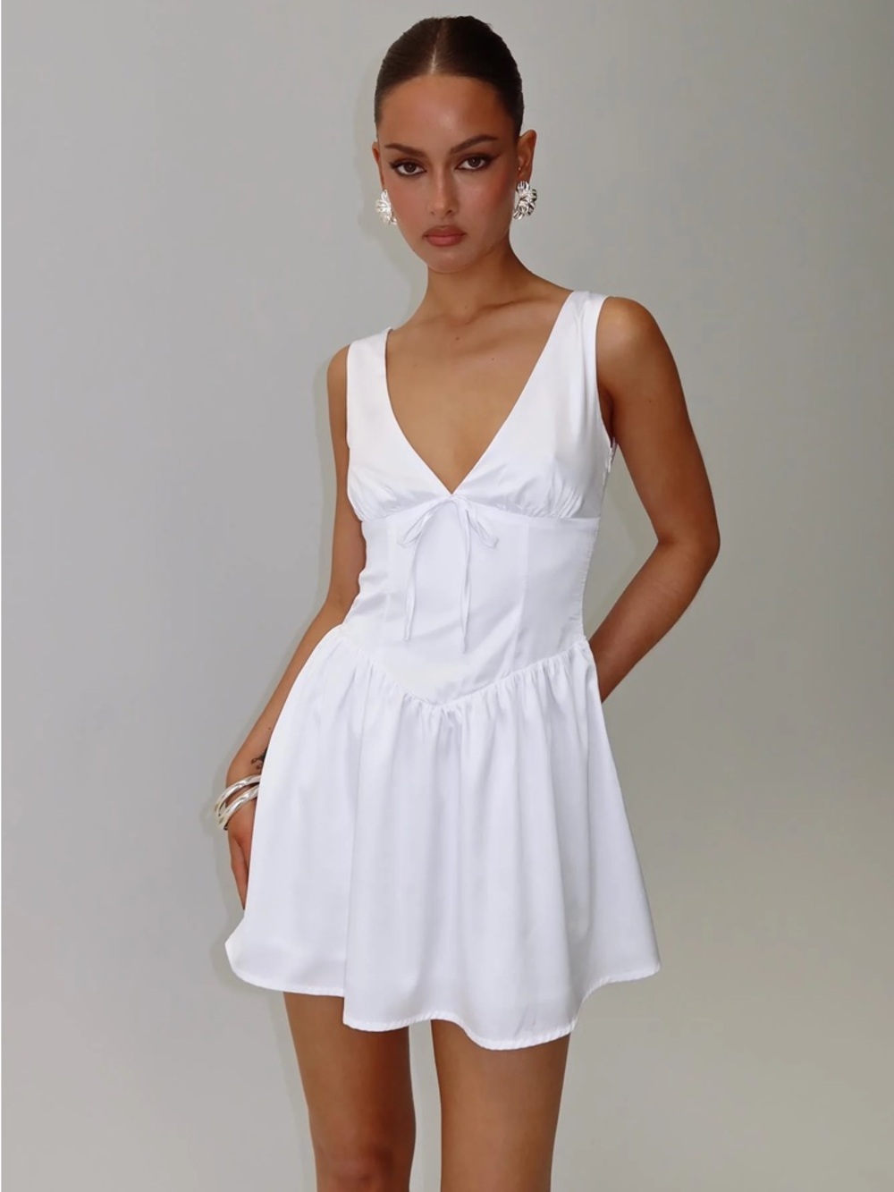 Princess Polly Soul Shining Mini Dress - White
